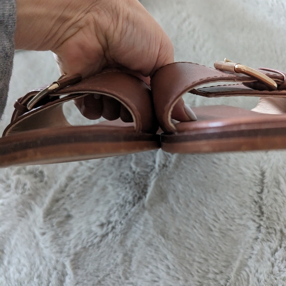 Euc J.Crew leather slides - Picture 3 of 5